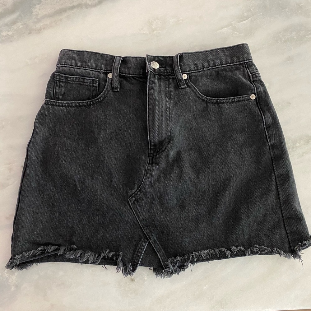 Madewell denim mini skirt